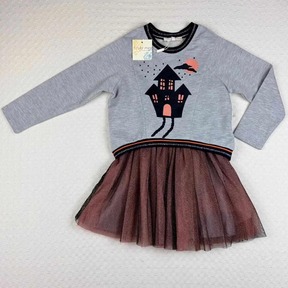 NEW Truly Me Halloween Girls 5 Outfit Set Long Sleeve Sweatshirt and Tutu Dress